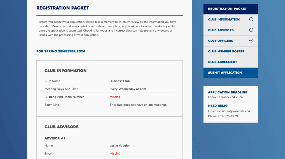Club Website